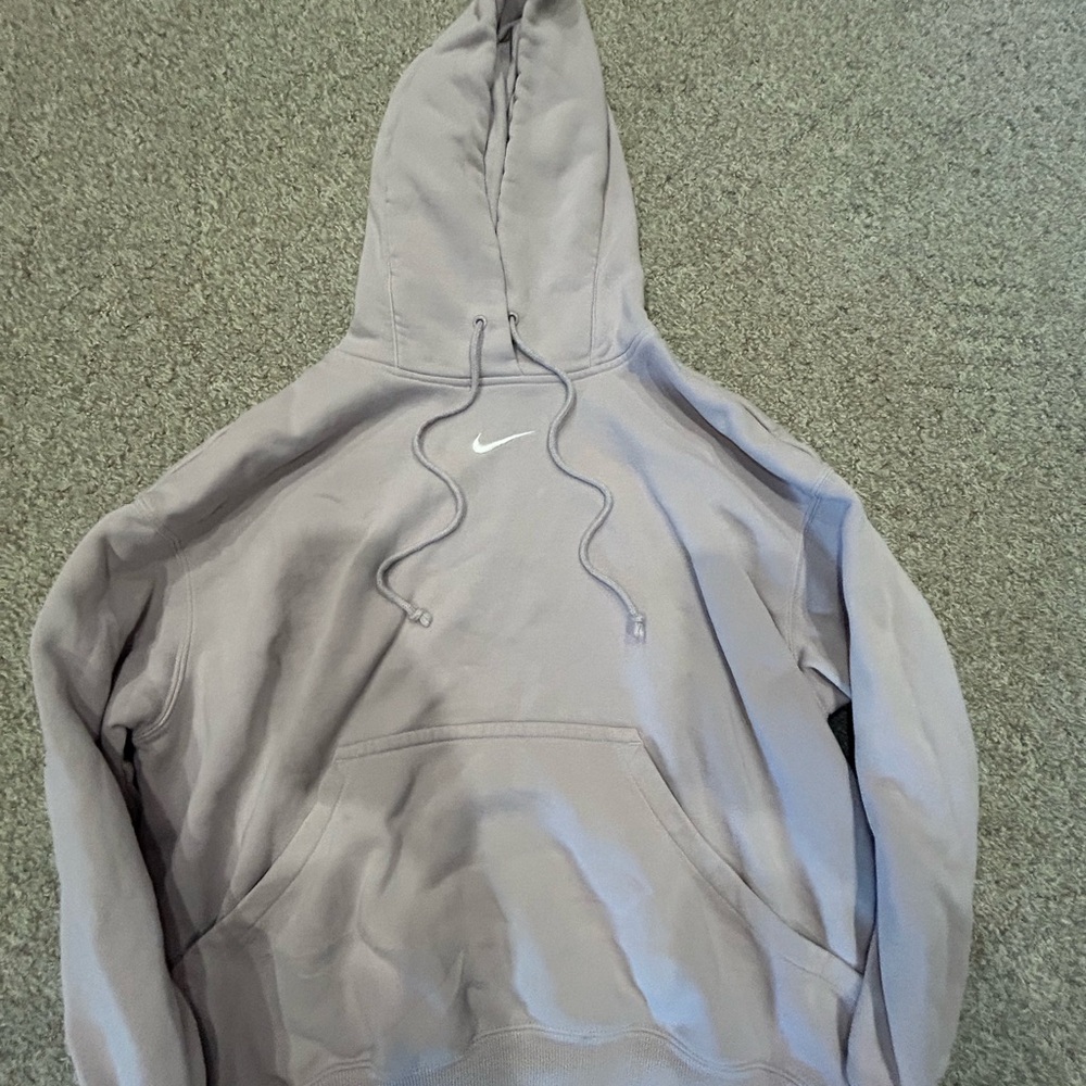 Nike Pink-Beige Hoodie with White Logo